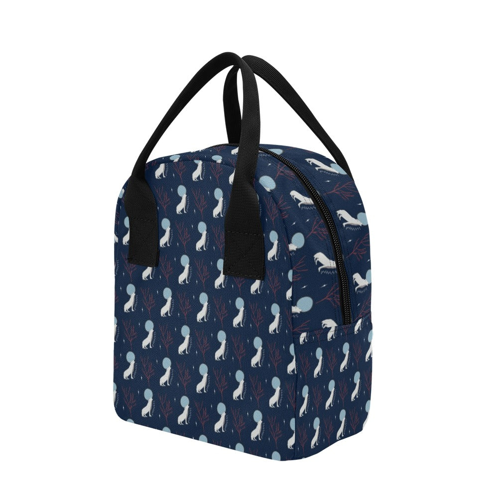Wolf Moon Print Design LKS304 Insulated Lunch Bag