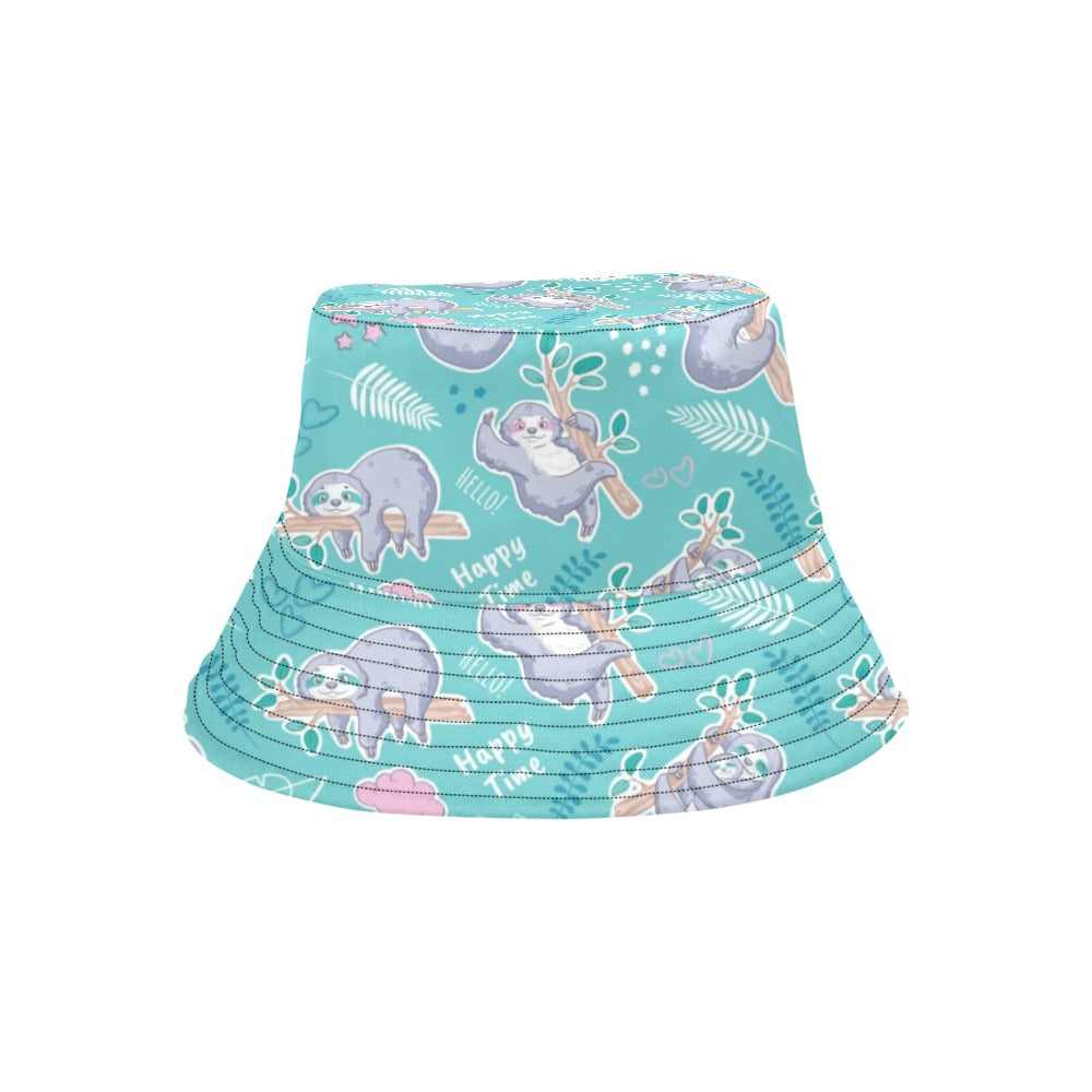 Sloth Print Design LKS309 Unisex Bucket Hat