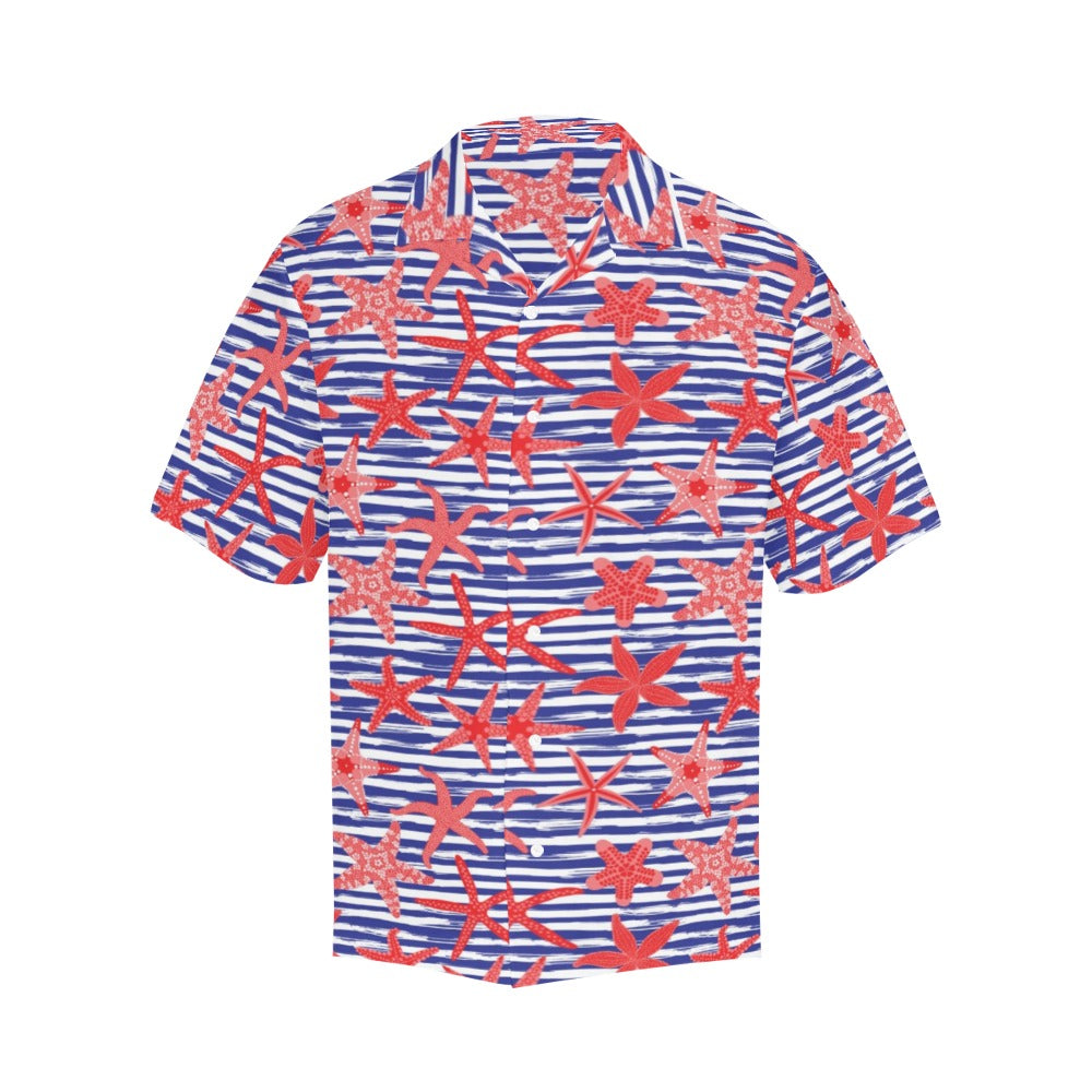 Starfish Print Design LKS401 Men's Men's Hawaiian Shirt