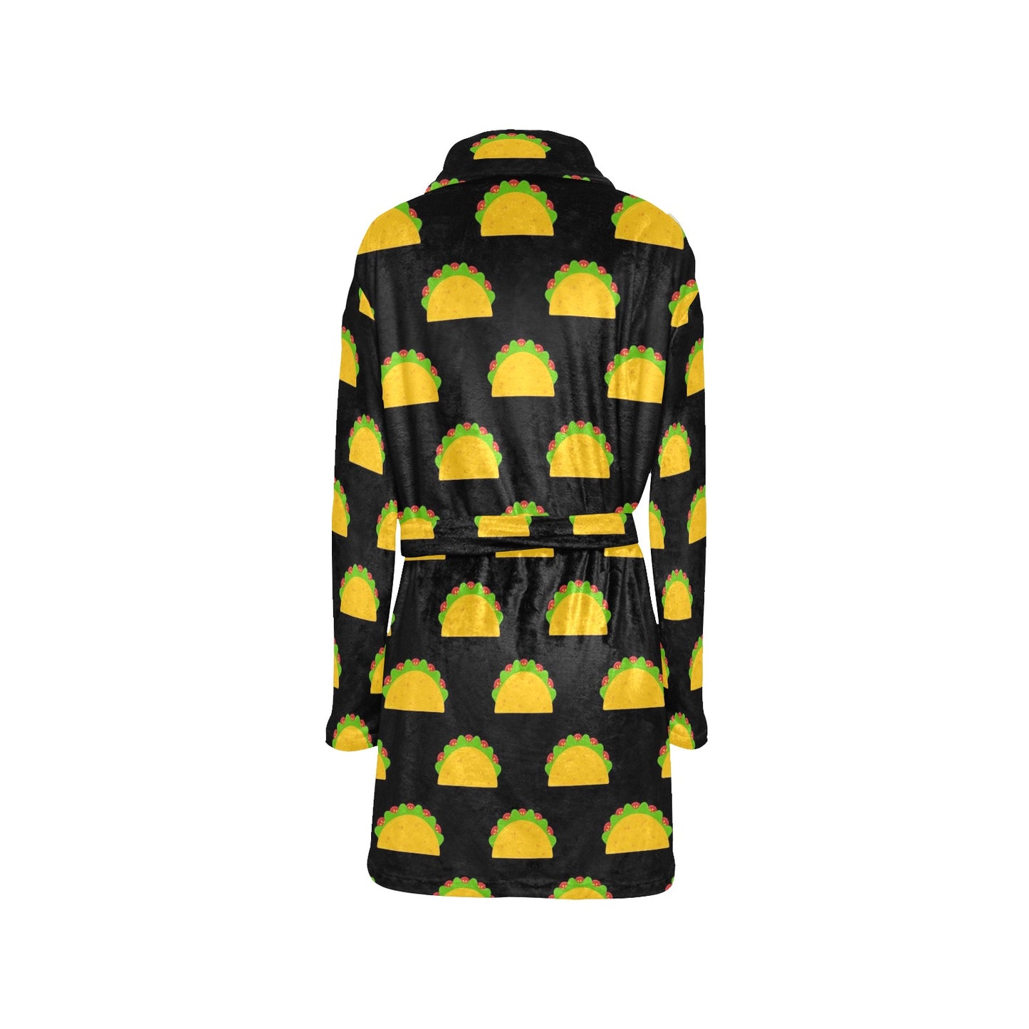 Taco Pattern Print Design TC06 Women's Fleece Robe