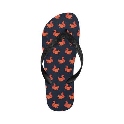 Squirrel Print Design LKS306 Flip Flops