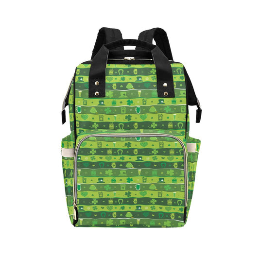 Shamrock Print Design LKS303 Diaper Bag Backpack