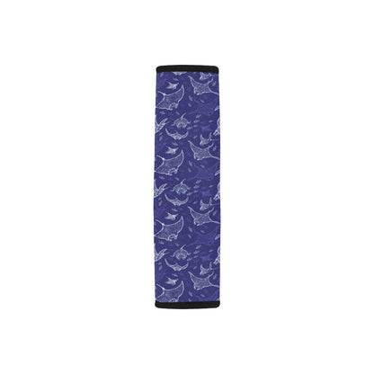 Manta Ray Print Design LKS401 Car Seat Belt Cover