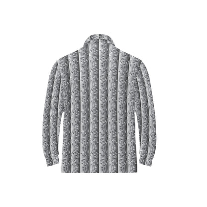 Celtic Pattern Print Design 03 Long Sleeve Polo Shirt For Men's