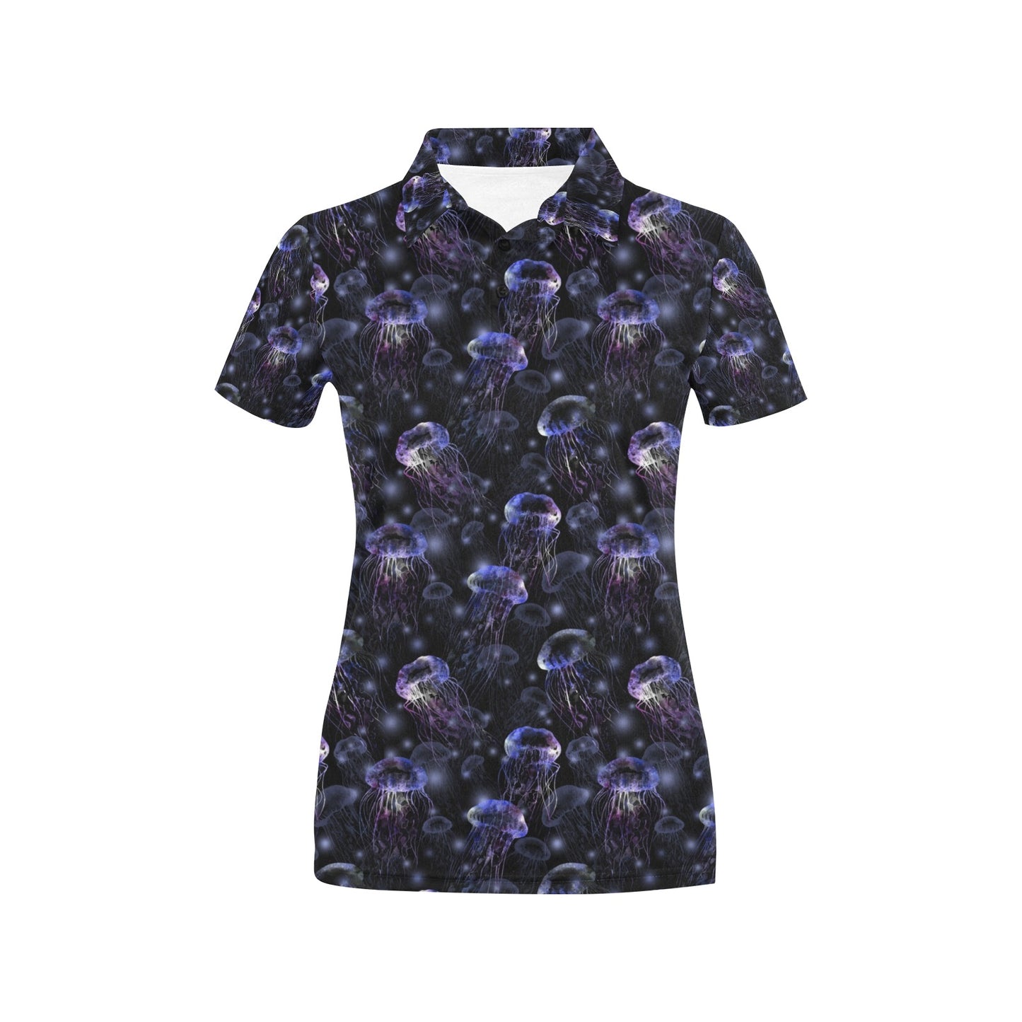 Jellyfish Themed Women's Polo Shirt