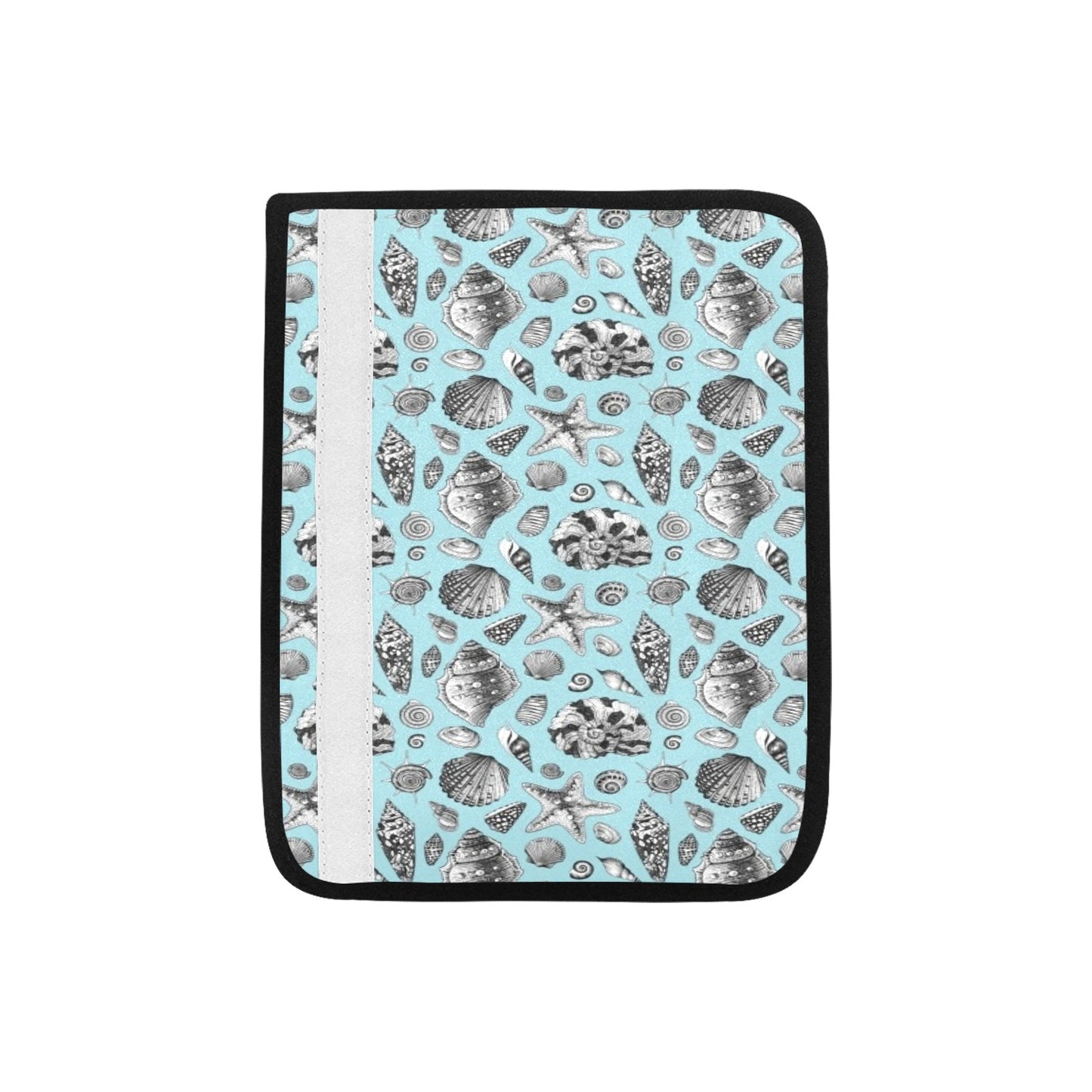 Seashell Beach Print Design LKS302 Car Seat Belt Cover