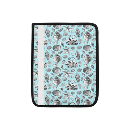 Seashell Beach Print Design LKS302 Car Seat Belt Cover