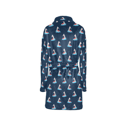 Shark Print Design LKS3010 Women's Fleece Robe