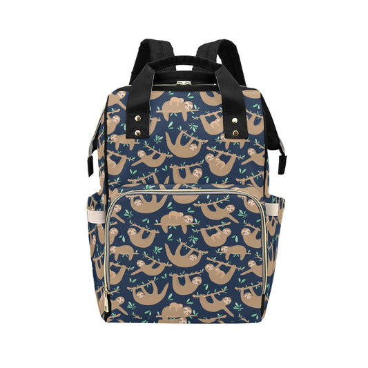 Sloth Print Design LKS307 Diaper Bag Backpack