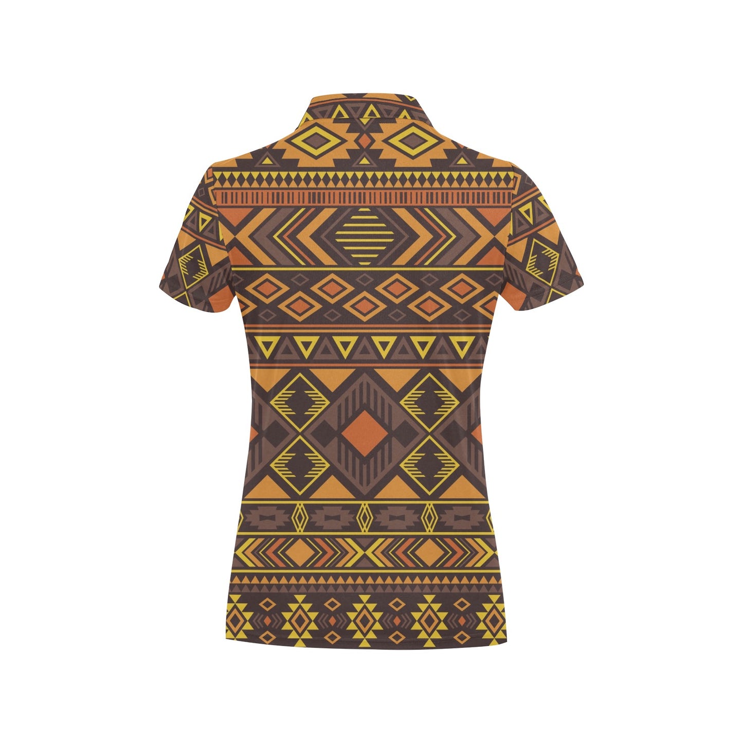 Navajo Pattern Print Design A06 Women's Polo Shirt