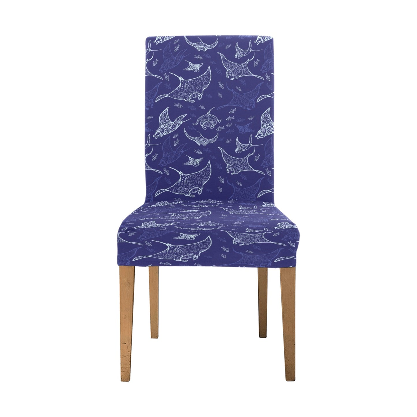 Manta Ray Print Design LKS401 Dining Chair Slipcover