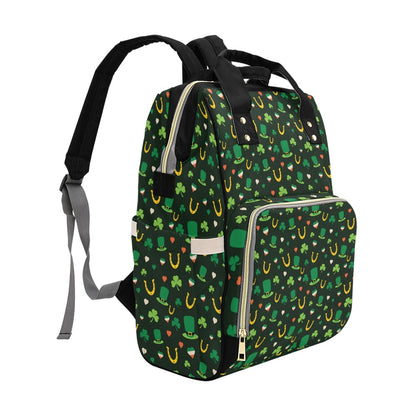Shamrock Print Design LKS308 Diaper Bag Backpack