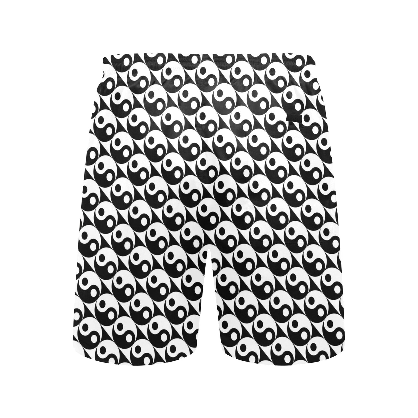 Yin Yang Print Design LKS304 Men's Swim Trunks Beach Shorts