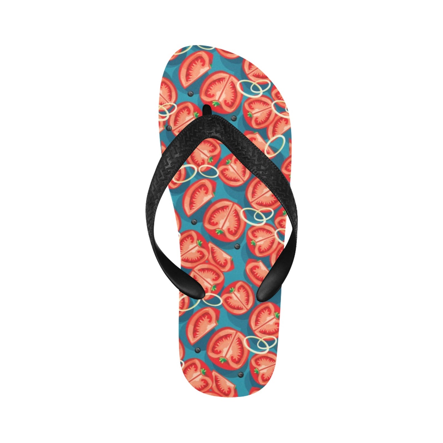 Tomato Print Design LKS301 Flip Flops