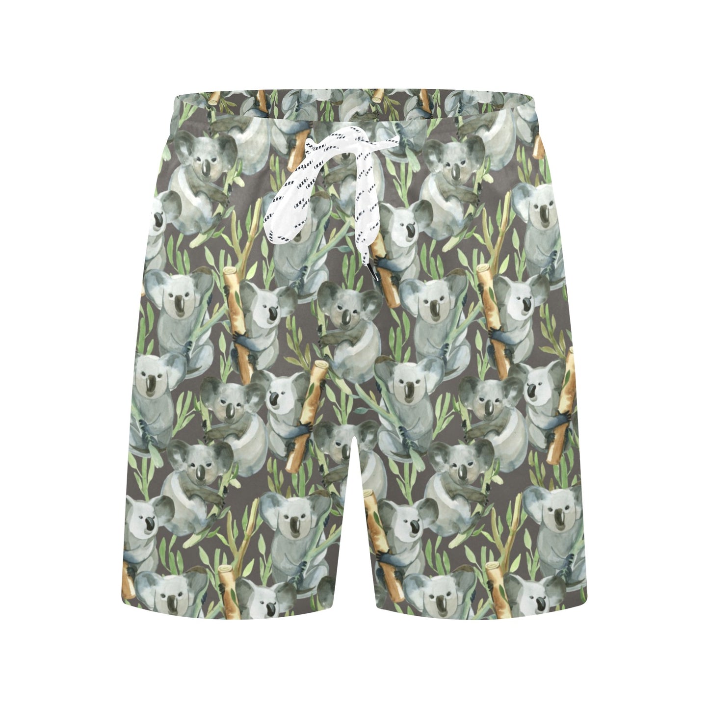 Koala Pattern Design Print Men's Swim Trunks Beach Shorts