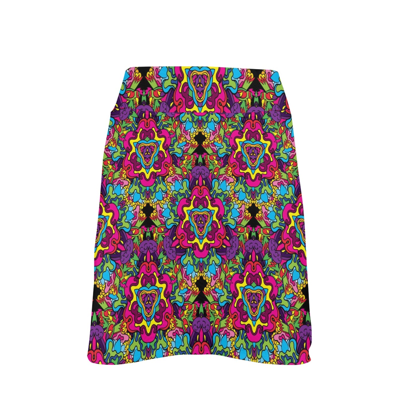Trippy Print Design LKS303 17" Golf & Pickleball Skort with Pockets