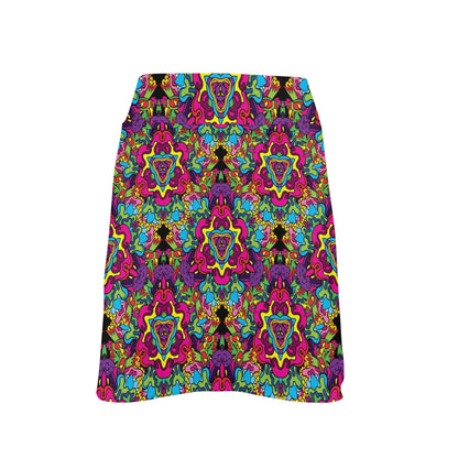 Trippy Print Design LKS303 17" Golf & Pickleball Skort with Pockets