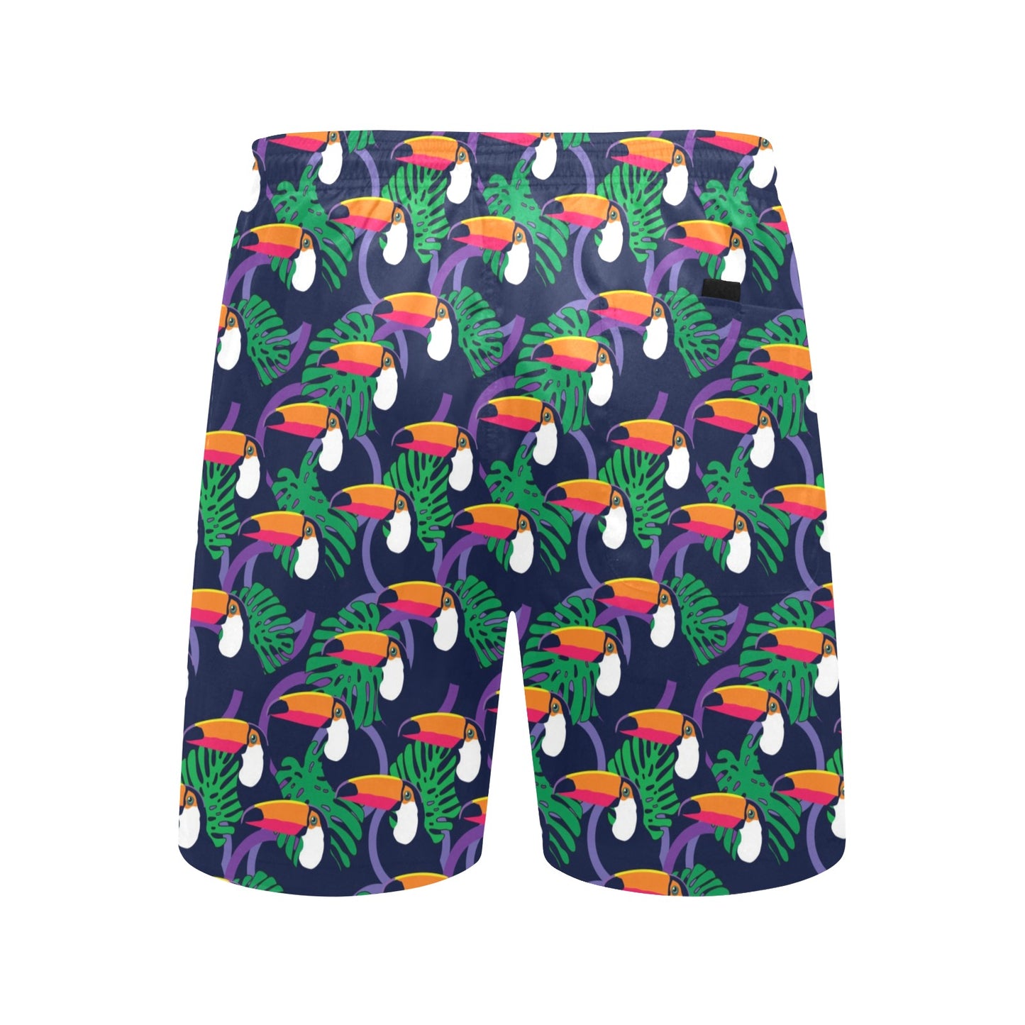 Toucan Print Design LKS302 Men's Swim Trunks Beach Shorts