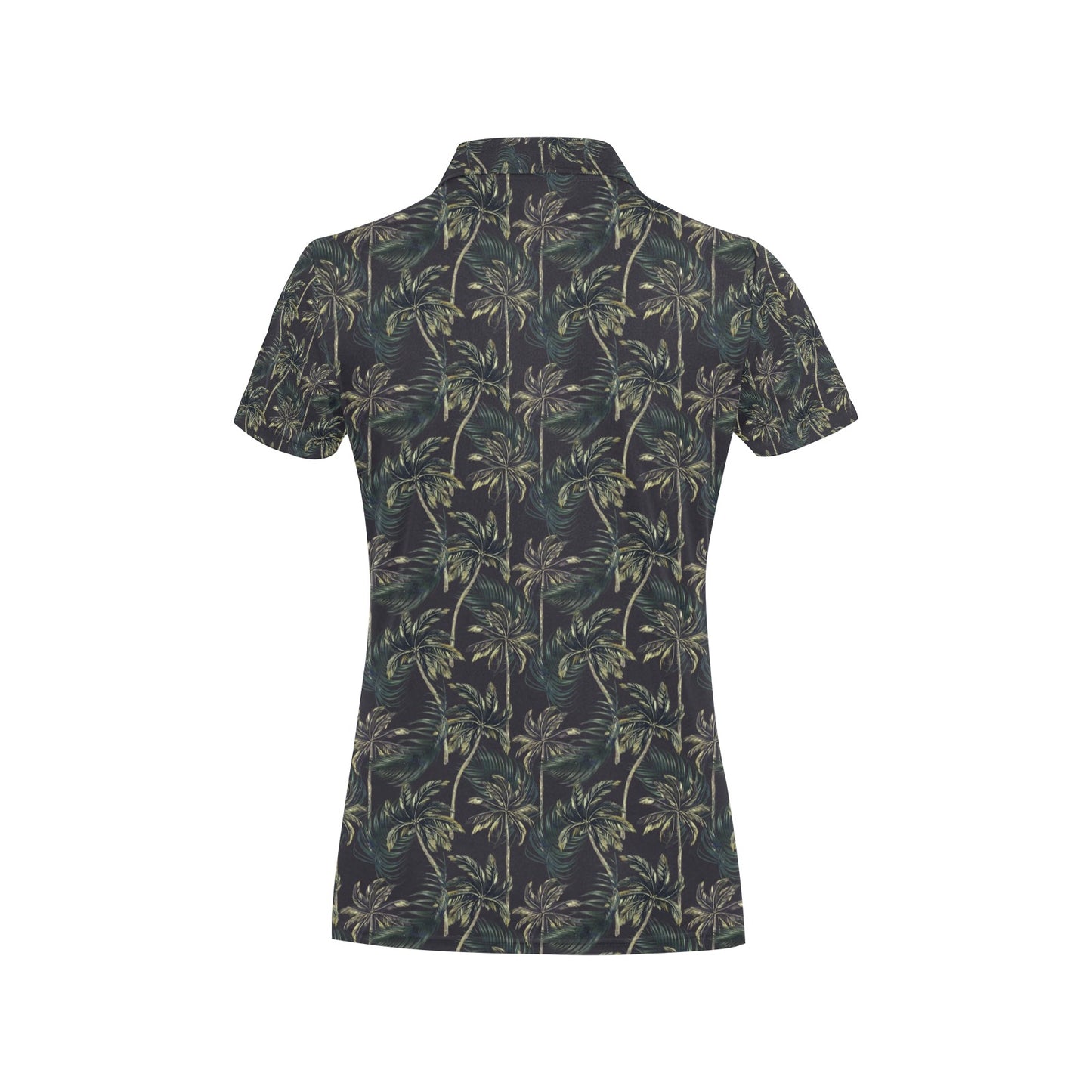 Palm Tree Background Design Print Women's Polo Shirt