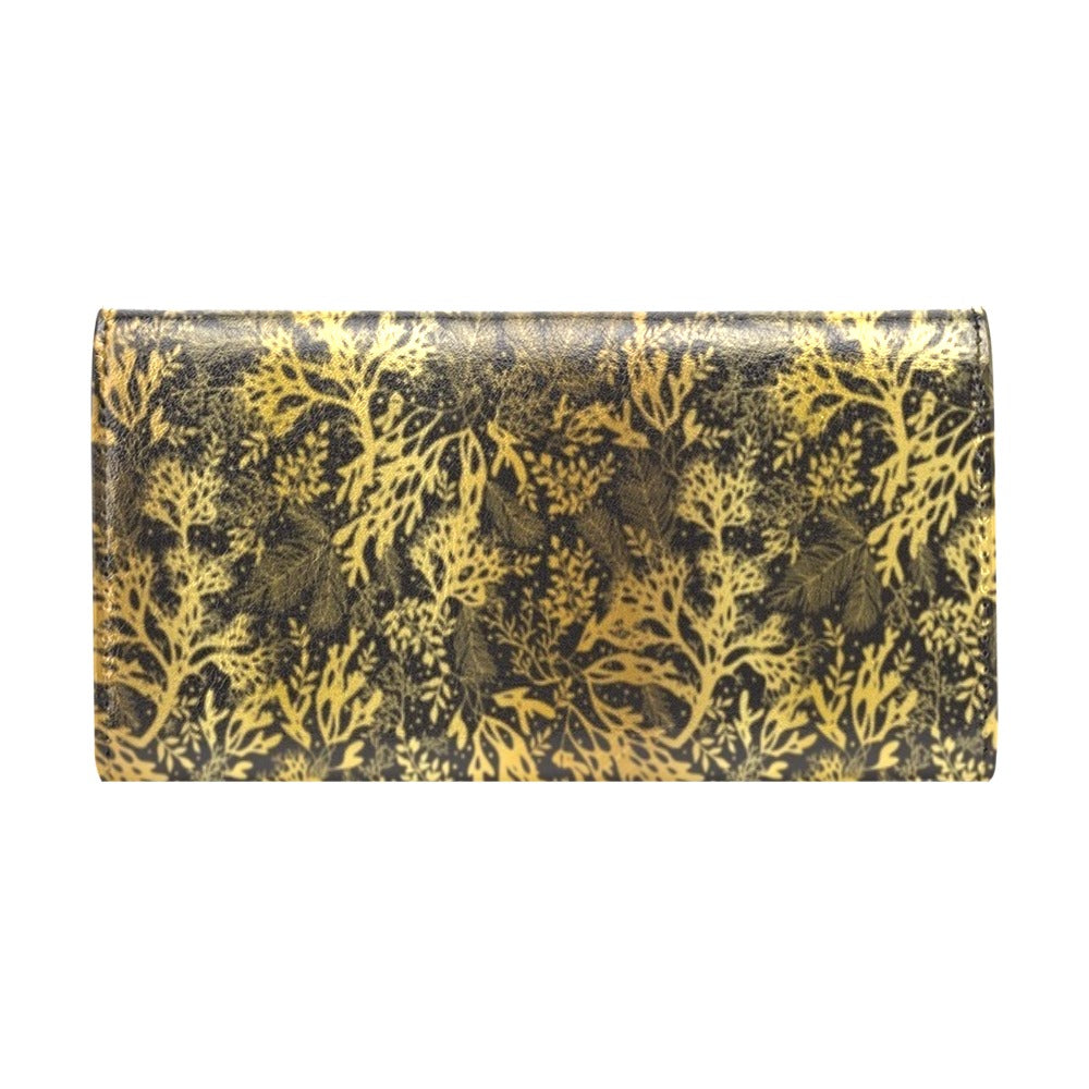 Seaweed Print Design LKS303 Women's Trifold Wallet