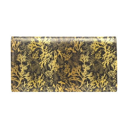 Seaweed Print Design LKS303 Women's Trifold Wallet