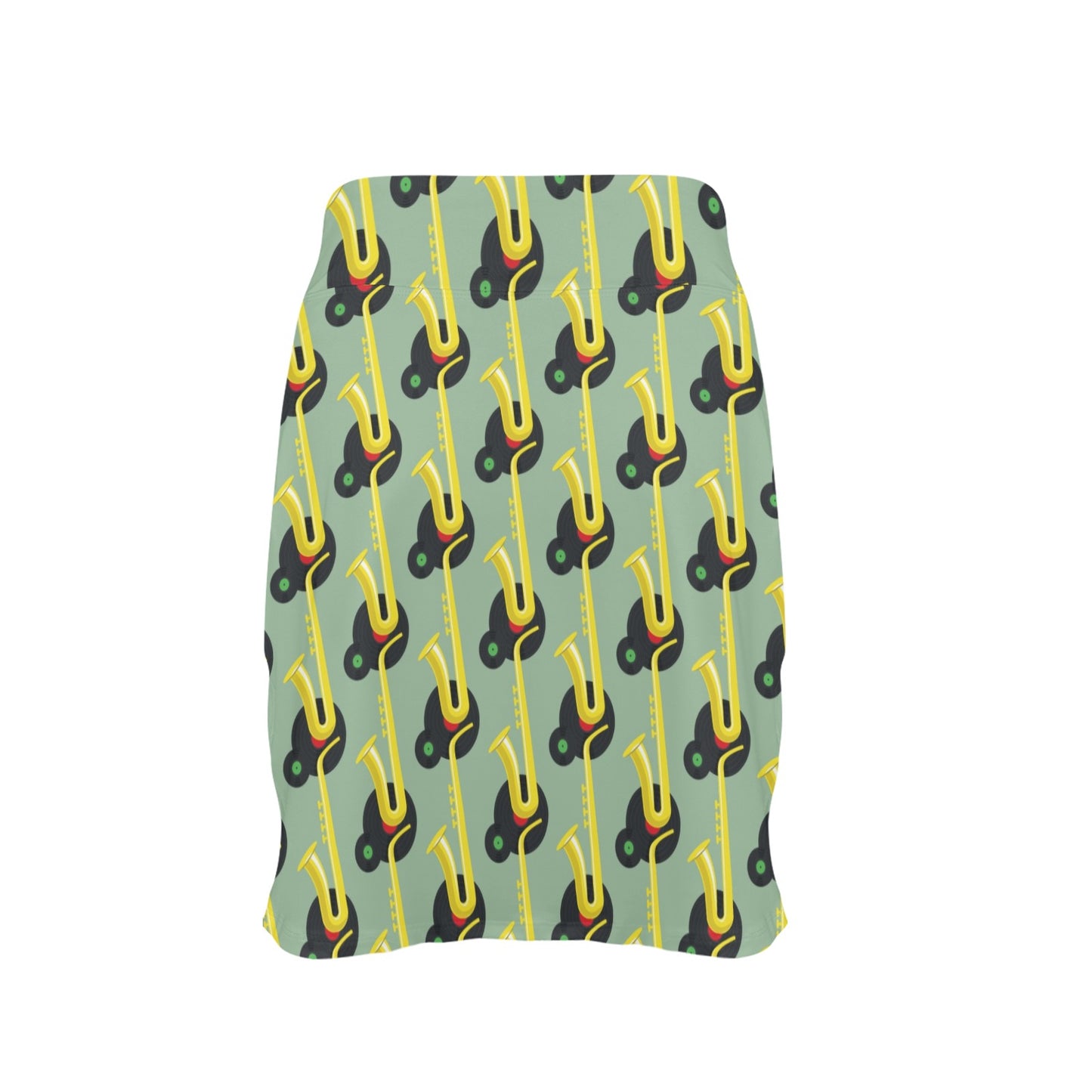 Saxophone Print Design LKS405 17" Golf & Pickleball Skort with Pockets