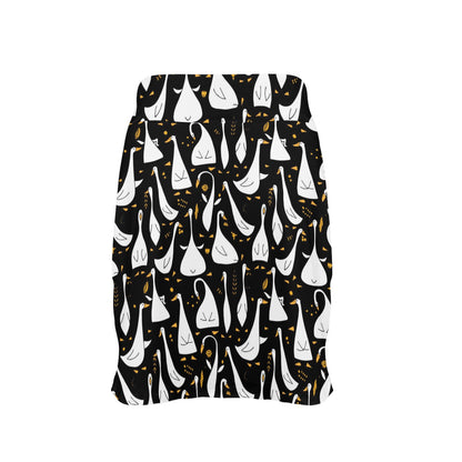 Goose Print Design LKS401 17" Golf & Pickleball Skort with Pockets