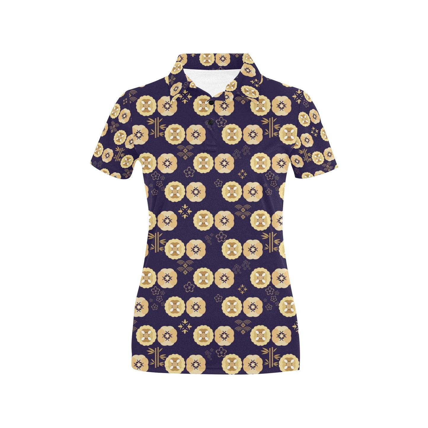 Sakura Print Design LKS303 Women's Polo Shirt