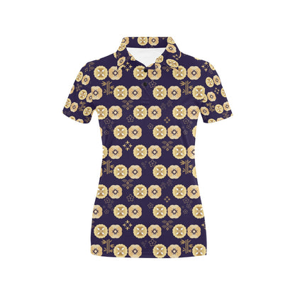 Sakura Print Design LKS303 Women's Polo Shirt