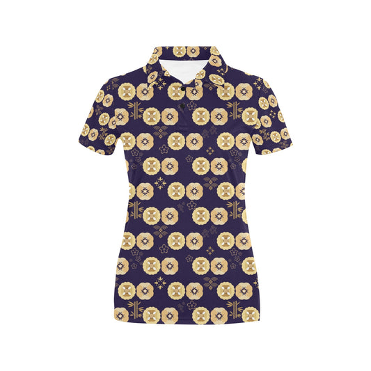 Sakura Print Design LKS303 Women's Polo Shirt