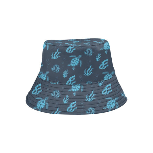 Sea Turtle Print Design LKS307 Unisex Bucket Hat