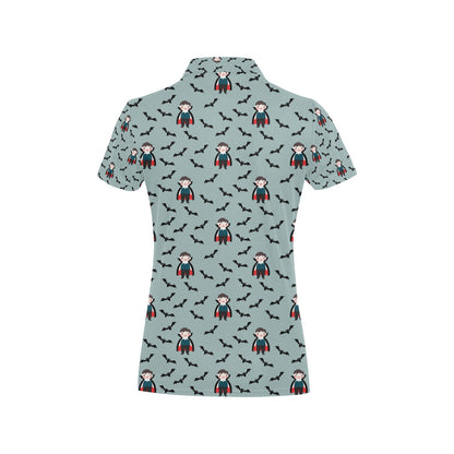Vampire Print Design LKS304 Women's Polo Shirt