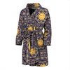 Celestial Gold Sun Face Men Bath Robe-JTAMIGO.COM