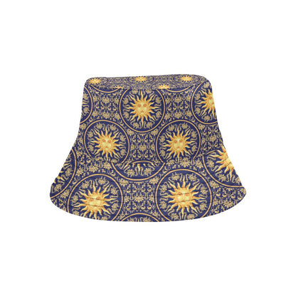 Celestial Gold Sun Face Unisex Bucket Hat