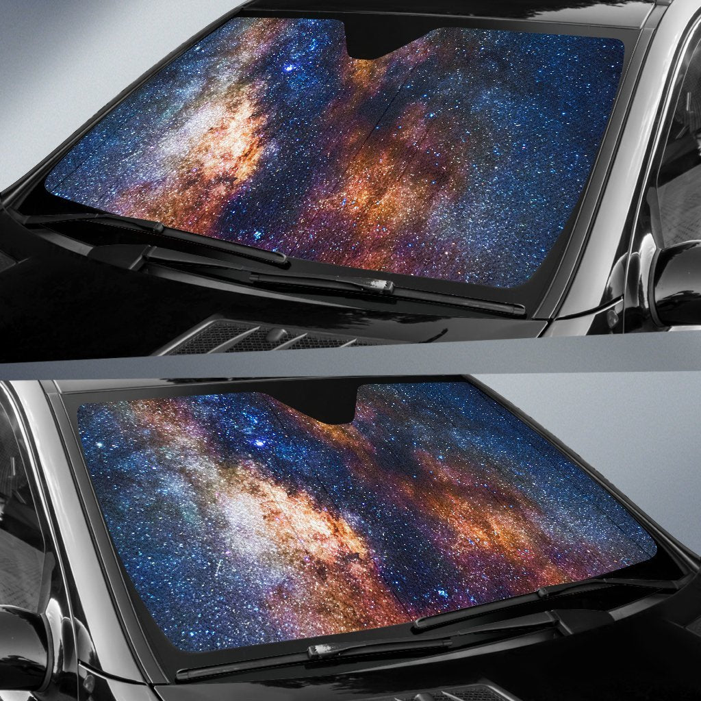 Celestial Milky Way Galaxy Car Sun Shade For Windshield