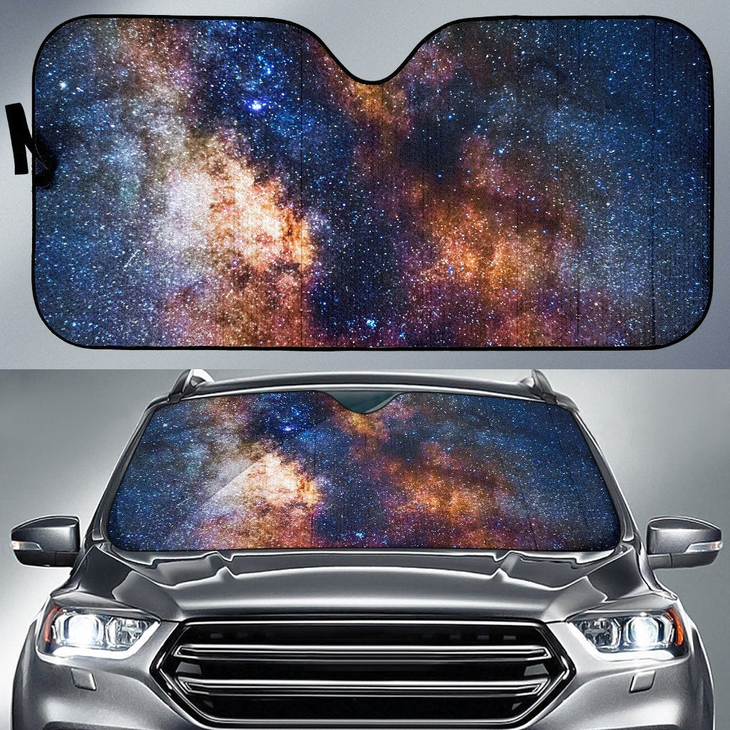 Celestial Milky Way Galaxy Car Sun Shade For Windshield