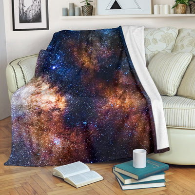 Celestial Milky Way Galaxy Fleece Blanket