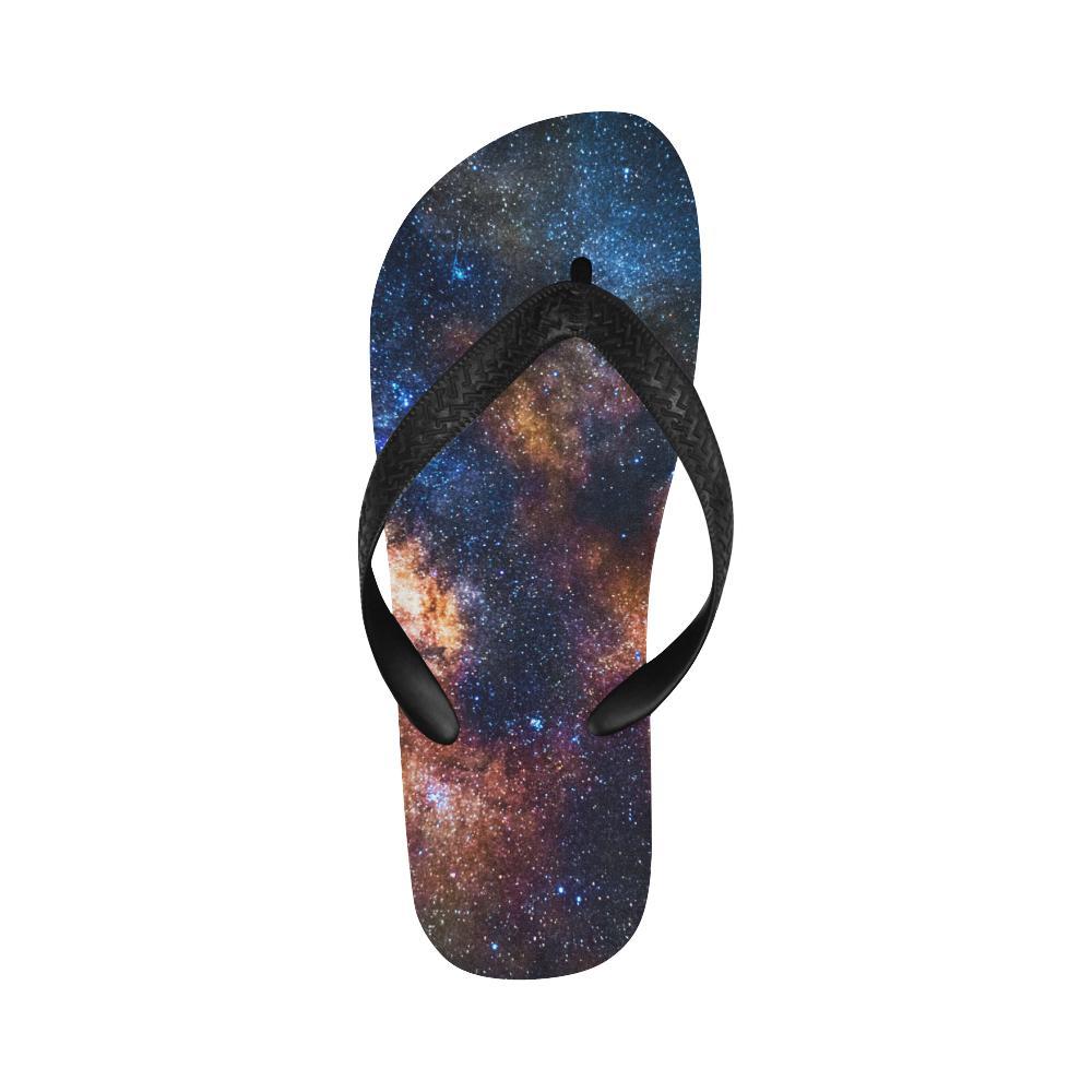 Celestial Milky way Galaxy Flip Flops-JTAMIGO.COM