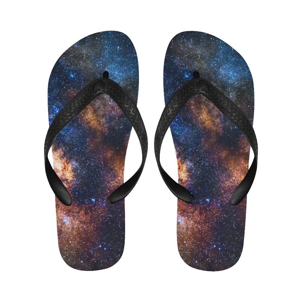 Celestial Milky way Galaxy Flip Flops-JTAMIGO.COM