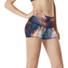 Celestial Milky way Galaxy High Waisted Spandex Shorts-JTAMIGO.COM