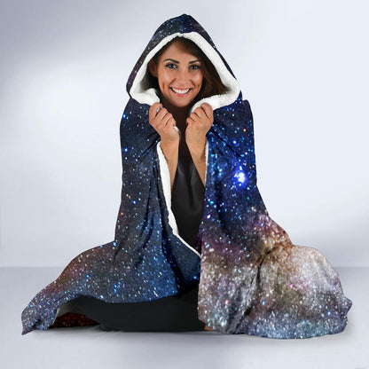 Celestial Milky way Galaxy Hooded Blanket-JTAMIGO.COM