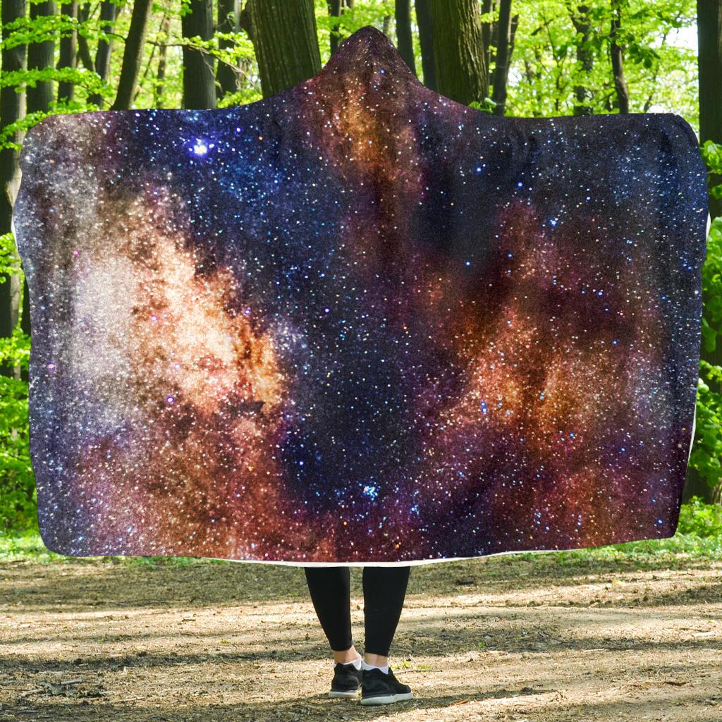 Celestial Milky way Galaxy Hooded Blanket-JTAMIGO.COM