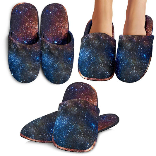 Celestial Milky way Galaxy House Slippers