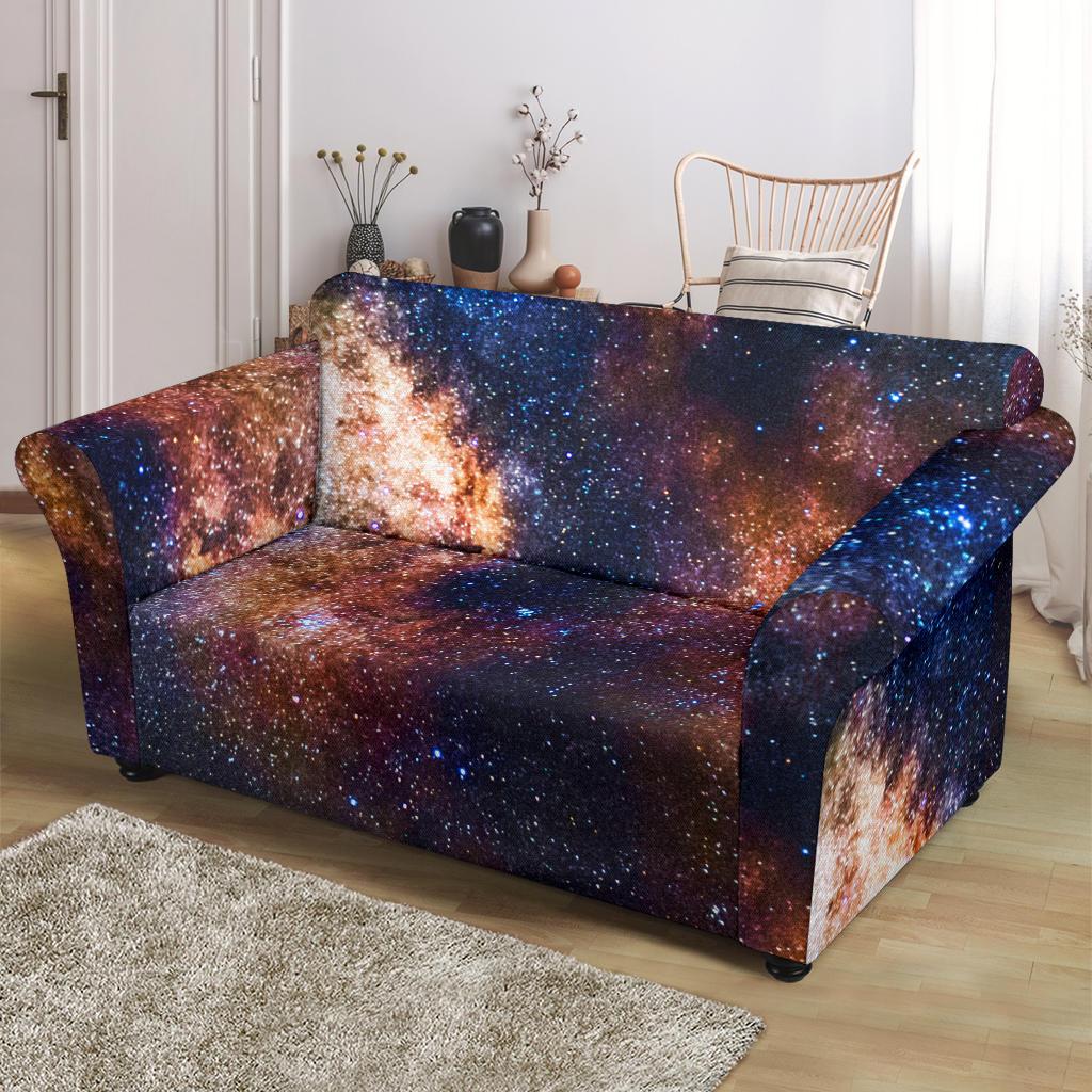 Celestial Milky way Galaxy Loveseat Slipcover-JTAMIGO.COM