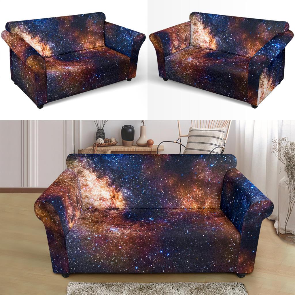 Celestial Milky way Galaxy Loveseat Slipcover-JTAMIGO.COM