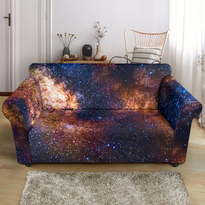 Celestial Milky way Galaxy Loveseat Slipcover-JTAMIGO.COM