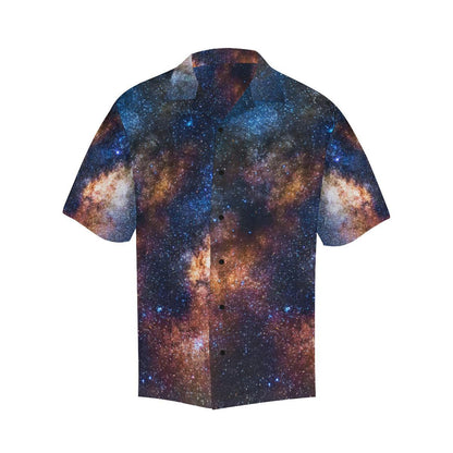 Celestial Milky way Galaxy Men Aloha Hawaiian Shirt