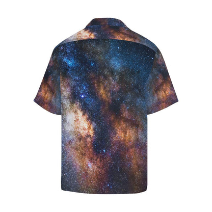 Celestial Milky way Galaxy Men Aloha Hawaiian Shirt