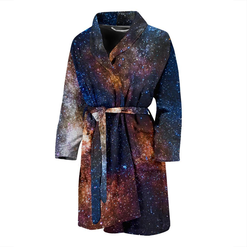 Celestial Milky way Galaxy Men Bath Robe-JTAMIGO.COM