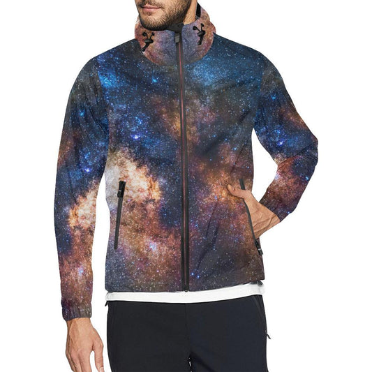 Celestial Milky way Galaxy Men Windbreaker Jacket-JTAMIGO.COM